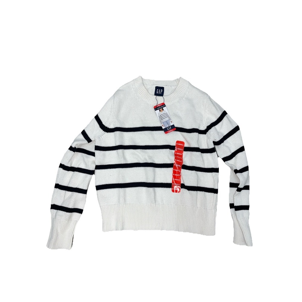 NWT GAP‎ Women's Soft Seedstitch Pullover Crewneck Sweater Cream XS